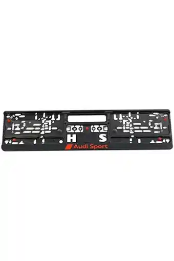 Amazon Audi Sport GmbH 3291900100 Kentekenplaathouder Original Sport Kentekenplaathouder, zwart/rood, 520 x 110 mm aanbieding
