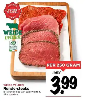 Vomar Voordeelmarkt Rundersteaks aanbieding