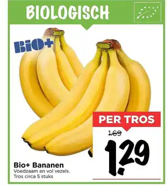 Vomar Voordeelmarkt Bio+ Bananen aanbieding