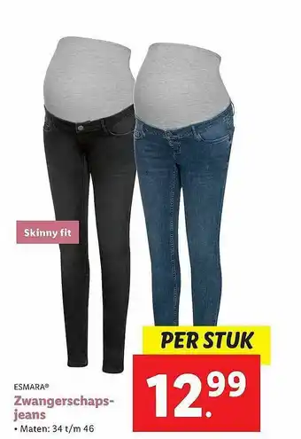 Lidl Esmara® Zwangerschapsjeans aanbieding