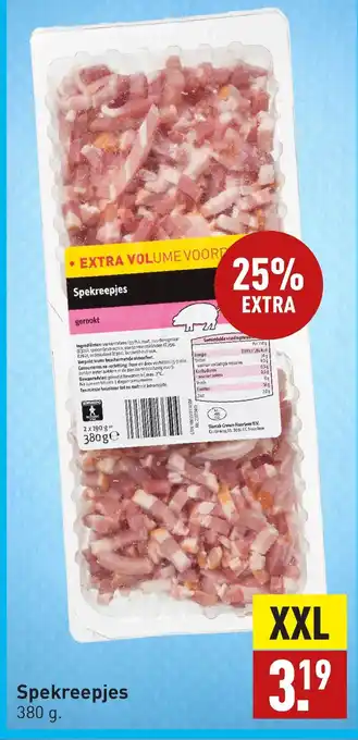 ALDI Spekreepjes 380 g aanbieding