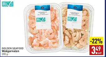 ALDI GOLDEN SEAFOOD Wokgarnalen 200 g aanbieding