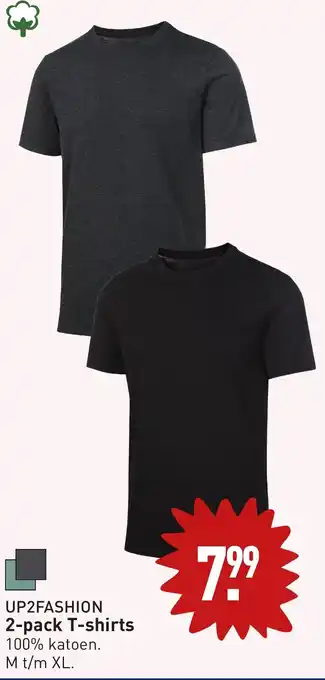 ALDI 2-pack T-shirts M t/m XL aanbieding