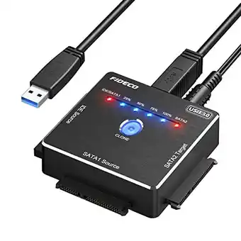 Amazon FIDECO USB 3.0 naar SATA en IDE Adapter, IDE en SATA Adapter voor 2.5 en 3.5 inch IDE SATA HDD SSD, Harde Schijf Converter me aanbieding