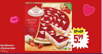 ALDI Aardbeien cheesecake1100 g aanbieding