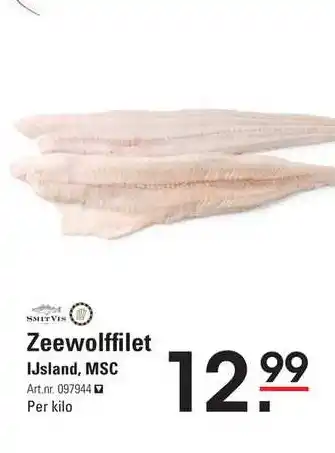 Sligro Zeewolffilet aanbieding