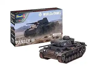 Amazon Revell 03501 PzKpfw.III AUSF.L World of Tanks originele modelbouwset voor gevorderden, ongelakt aanbieding