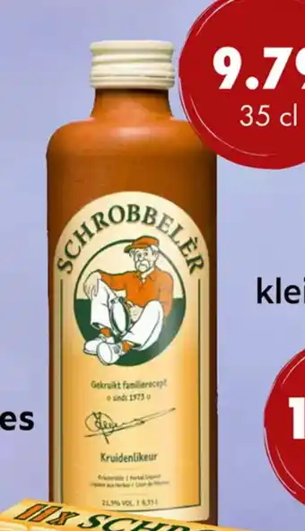 uw topSlijter SCHROBBELÈR Kruidenlikeur 35cl aanbieding