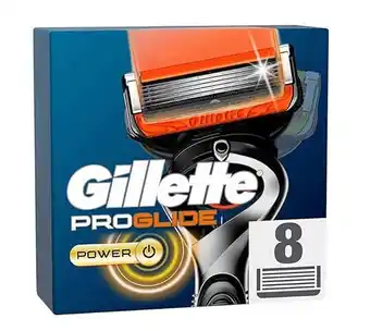 Amazon Gillette ProGlide Power scheermesjes, 8 reservemesjes voor nat scheerapparaat voor heren, met 5-voudig lemmet aanbieding