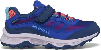 Bol.com Merrell Moab Speed Low AC Wandelschoenen voor Kids - Blauw- Berry - Maat 30 aanbieding