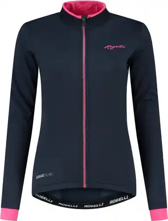 Bol.com Rogelli Essential Winterjack - Dames - Fietsjack - Blauw/Roze - Maat L aanbieding