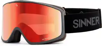 Bol.com Sinner Sin Valley Skibril - Grijs + GRATIS EXTRA LENS | Categorie 3 aanbieding