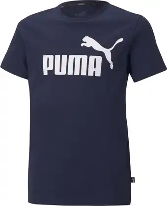 Bol.com PUMA Ess Logo Tee B Jongens Sportshirt - Maat 116 aanbieding