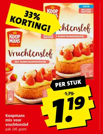 Boni Koopmans mix voor vruchtenslof 245g aanbieding