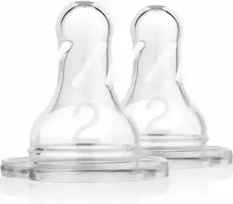Bol.com Dr. Brown's Options+ Flesspeen - Fase 2 - Smalle halsfles - 2 stuks aanbieding