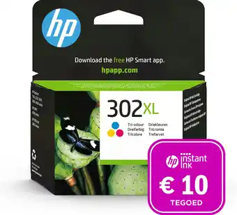 Bol.com HP 302XL - Inktcartridge kleur + Instant Ink tegoed aanbieding