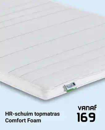 Beddenreus HR-schuim topmatras Comfort Foam aanbieding