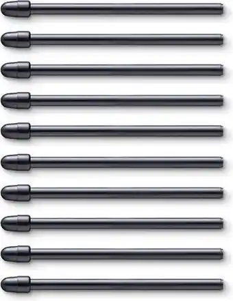 Bol.com Wacom Standaard 10 Pen Nibs voor Pro Pen - Zwart aanbieding