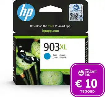 Bol.com HP 903XL - Inktcartridge Cyan + Instant Ink tegoed aanbieding