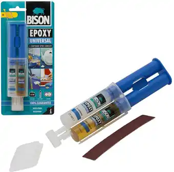 Bol.com Bison - Epoxy lijm voor Metaal, Steen, Beton, Polyester Reparatieset - Vloeibaar staal Universeel - 2 componenten - Super Str aanbieding