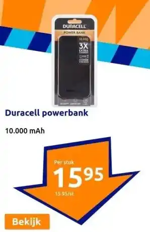 Action Duracell powerbank aanbieding