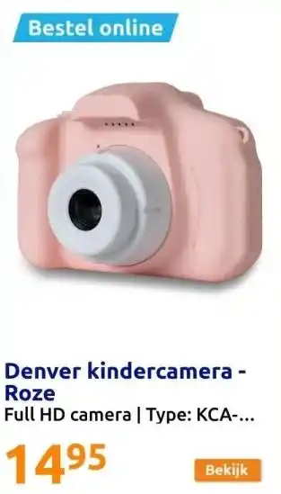 Action Denver kindercamera - Roze aanbieding