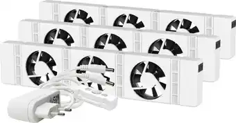 Bol.com SpeedComfort Radiator Ventilator Trio set – Past op elke radiator & Makkelijk te installeren - Energie besparen door betere w aanbieding