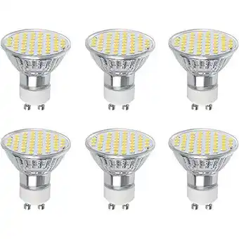 Amazon Vicloon GU10 LED Lamp, 6 stuks 3W LED Spot equivalent 30W halogeenlamp, 2700K warm wit, 300LM, 120 ° stralingshoek aanbieding