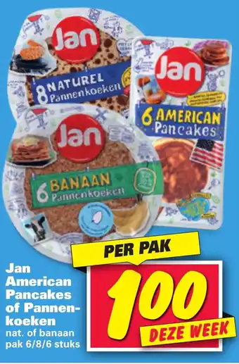 Nettorama Jan American Pancakes of pannenkoeken aanbieding