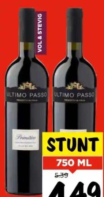 Vomar Voordeelmarkt Ultimo passo primitivo 750 ml aanbieding