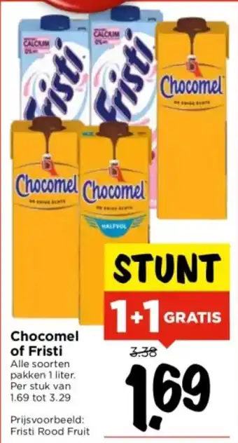 Vomar Voordeelmarkt Chocomel of fristi 1 liter aanbieding