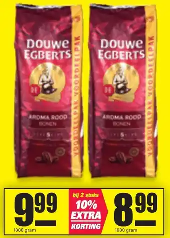 Nettorama Douwe Egberts Aroma Rood bonen 1kg aanbieding