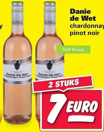 Nettorama Danie de Wet chardonnay pinot noir aanbieding