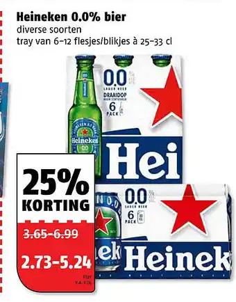 Poiesz Heineken 0.0% bier aanbieding