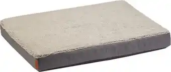 Bol.com Beeztees memory foam Zira - Hondenkussen - Grijs - 75x50x9cm aanbieding