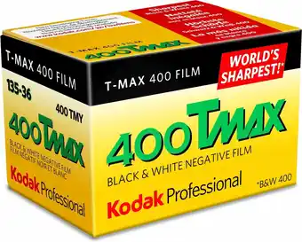 Bol.com Kodak PROFESSIONAL T-MAX 400 FILM, ISO 400, 36-pic, 1 Pack zwart/wit film 36 opnames aanbieding