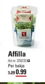 Sligro Affilla aanbieding