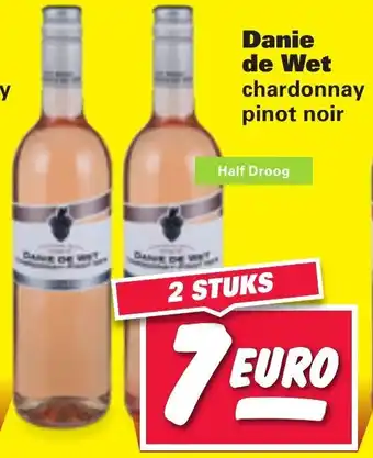 Nettorama Danie de Wet Pinot Noir 2*750ml aanbieding