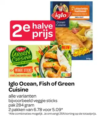 Spar Iglo Ocean, Fish of Green Cuisine 284g aanbieding