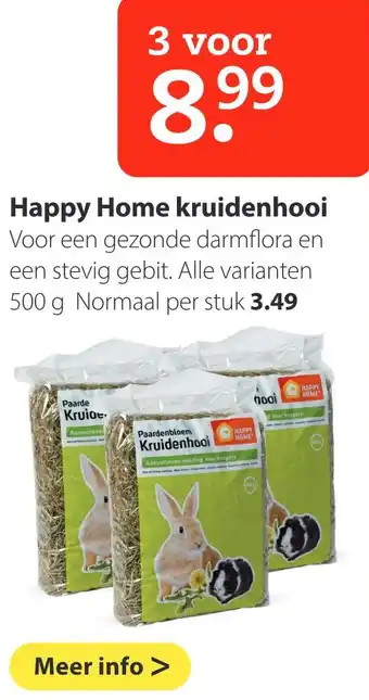 Pets Place Happy Home kruidenhooi 500g aanbieding