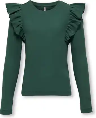 Bol.com ONLY KOGNADIA L/S FRILL TOP BOX JRS Meisjes Top - Maat 158/164 aanbieding