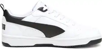 Bol.com PUMA Rebound v6 Low Unisex Sneakers - Puma White-Puma Black-Puma Black - Maat 44 aanbieding