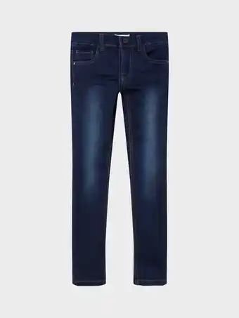 Bol.com name it NKMTHEO XSLIM SWE JEANS 3113-TH NOOS Jongens Jeans - Dark Blue Denim - Maat 92 aanbieding