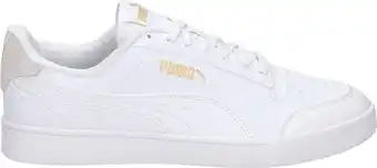 Bol.com PUMA Shuffle Unisex Sneakers - Wit/Goud - Maat 46 aanbieding