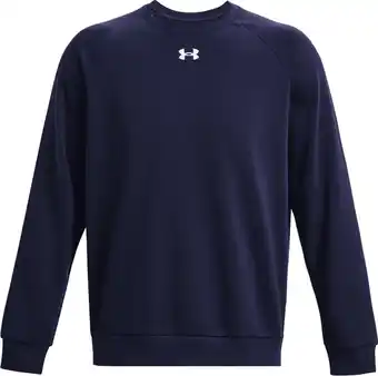 Bol.com Under Armour UA Rival Fleece Crew Heren Sporttrui - Blauw - Maat L aanbieding