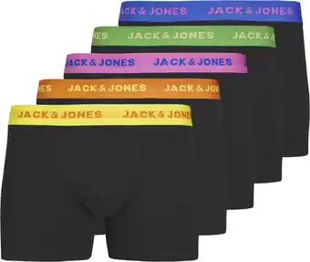 Bol.com Jack & Jones Heren Boxershorts Trunks JACLEO Zwart 5-Pack - Maat M aanbieding