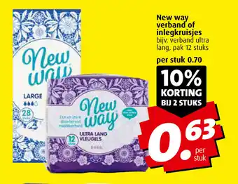 Boni New Way verband of inlegkruisjes 12st aanbieding