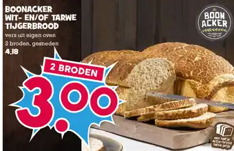 Boon`s Markt BoonAcker Wit- of Tarwe tijgerbrood 2st aanbieding