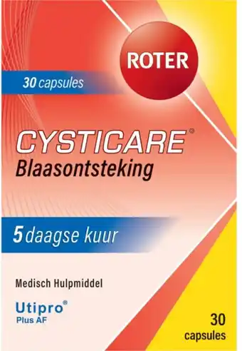 Bol.com Roter Cysticare Utipro Plus AF - 5 daagse behandelingskuur bij blaasontsteking - 30 capsules aanbieding