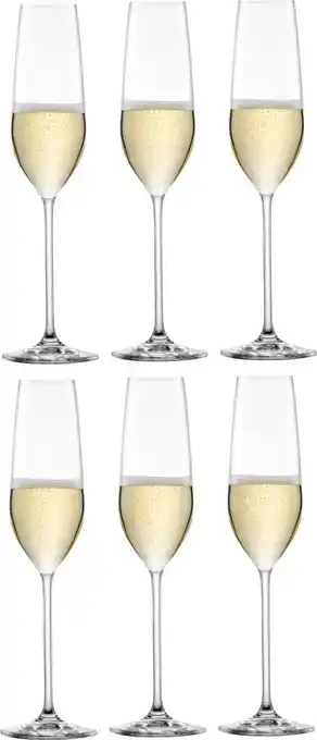 Bol.com Schott Zwiesel Fortissimo Champagneglazen - 0.24 l - 6 Stuks aanbieding